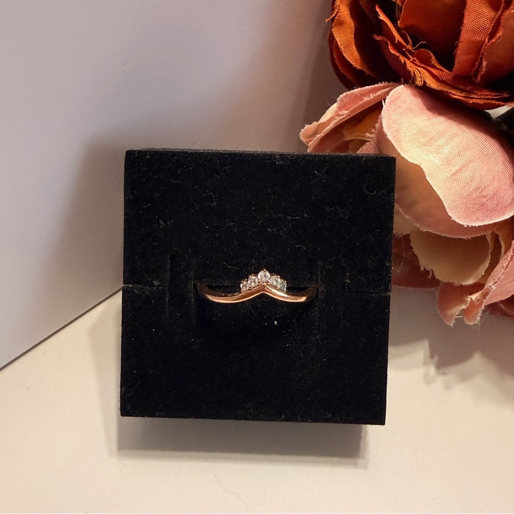 Pandora Rose Gold Ring | Wishbone | Tiara